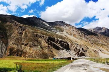 Beautiful mountains of Ladakh region in India.
