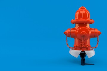 Fire hydrant with business collar