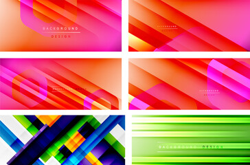 Geometric abstract backgrounds for covers, banners, flyers and posters and other templates