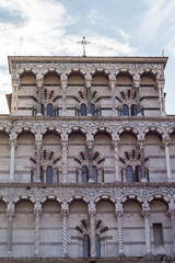 Fototapeta na wymiar View of San Martino Cathedral, Lucca, Italy