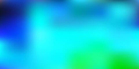 Light blue, green vector gradient blur backdrop.