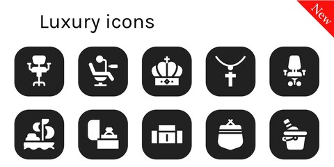 luxury icon set