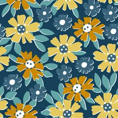 Foto op Plexiglas anti-reflex Abstract floral pattern in vector © rosypatterns