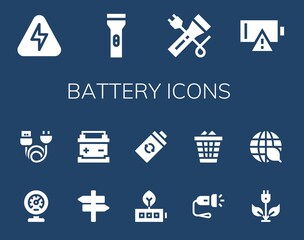 battery icon set