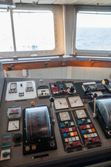 Control panel of a ship
