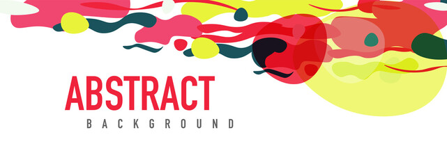 Trendy liquid style shapes abstract design, dynamic vector background for placards, brochures, posters, web landing pages, covers or banners
