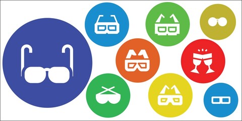 specs icon set