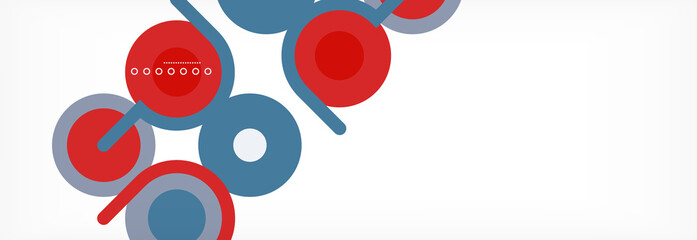 Circles and lines abstract background for covers, banners, flyers and posters and other templates