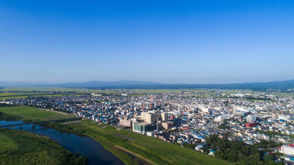 Fototapeta premium 《青森県》五所川原市 空撮