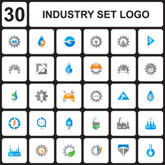 A Set Of Engineering Vector , A Set Of Industry Logo