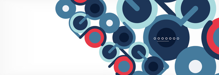 Circles and lines abstract background for covers, banners, flyers and posters and other templates