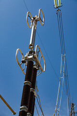 Electric unit and insulators (isolators) of transformer substation on power generating plant....