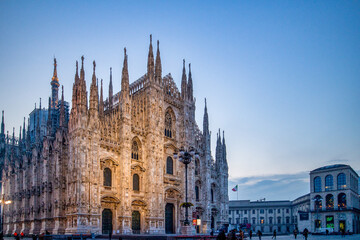 Duomo of Milan, One of the most famous cathedral all around the world. Gothic style architecture.