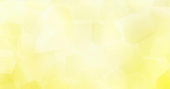 4K looping light yellow video with polygonal materials. Modern abstract animation with gradient. Clip for live wallpapers. 4096 x 2160, 30 fps. Codec Photo JPEG.
