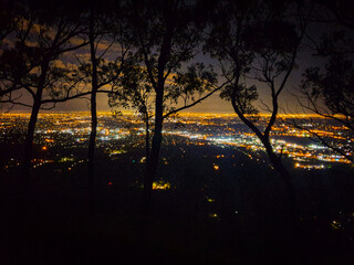 Melbourne city by night