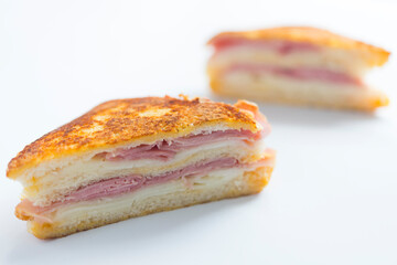 sandwich monte cristo close up front view