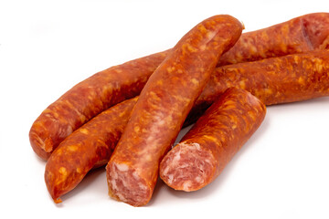 Frisch zubereitete Würstchen aus Schweinefleisch: 