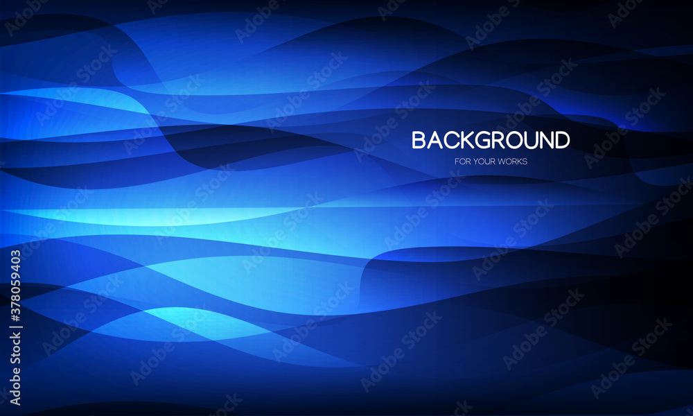 Poster dark blue abstract background with geometric composition. futuristic concept. for use in all types o