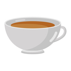 
Tea cup icon design, hot beverage concept 
