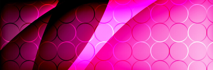 Fluid gradient neon color waves, vector abstract background