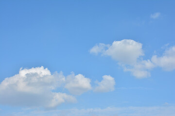  Blue Sky With Scattered Clouds With A Sun 
