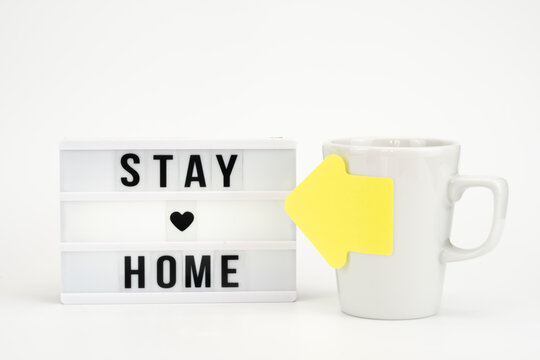 Stay Home cinema lightbox