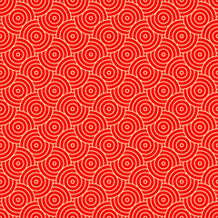 Overlapping Circles Pattern, art background.