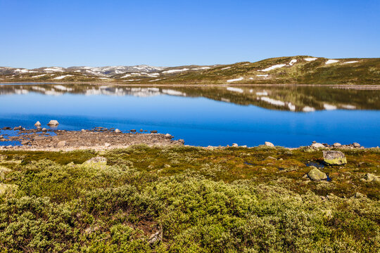 Hardangervidda mountain plateau landscape, Norway