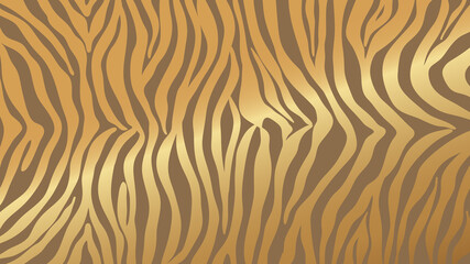 Luxury Gold animal skin background vector. Exotic animal skin with golden texture. Leopard skin, zebra and tiger skin vector illustration. © TWINS DESIGN STUDIO