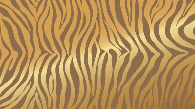 Luxury Gold animal skin background vector. Exotic animal skin with golden texture. Leopard skin, zebra and tiger skin vector illustration.