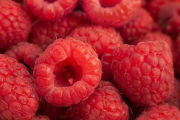 Ripe raspberry background