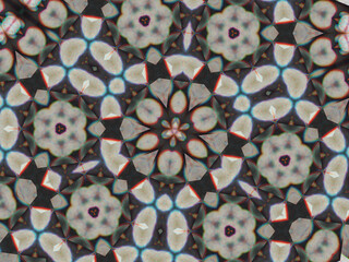 Background with kaleidoscope patterns