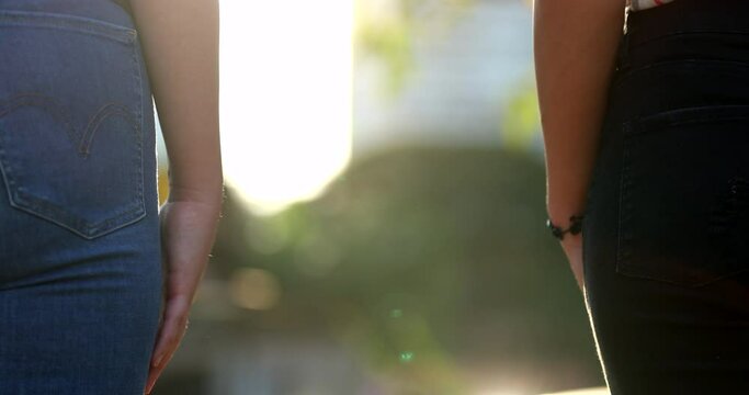 Close-up of hands being separated. Disjoining hands, separation splitting hands