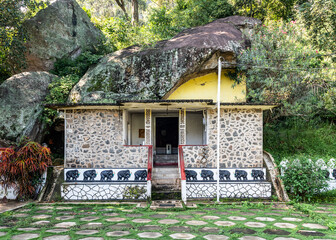 Buddhist Ravana Temple near Ella town on the island of Sri Lanka