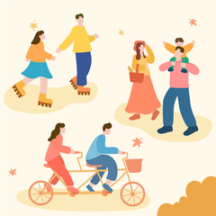 Soft autumn images: Autumn,illustration,Person