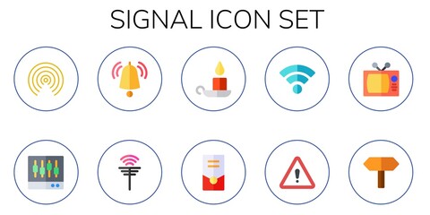 signal icon set