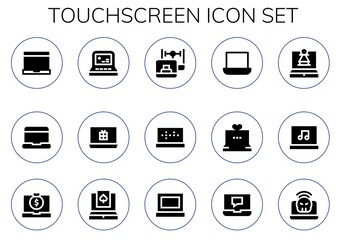 touchscreen icon set