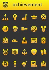 achievement icon set