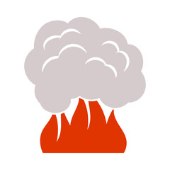 Fire And Smoke Icon