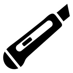 
Paper cutter having sharp blade, graphic art 
