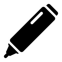 
Marker icon style, ballpoint in modern vector 
