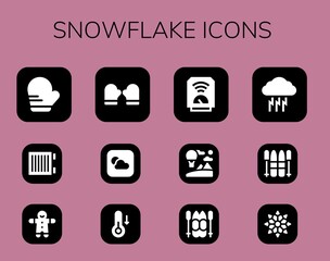 snowflake icon set