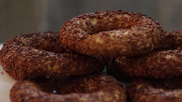 turkish street food simit