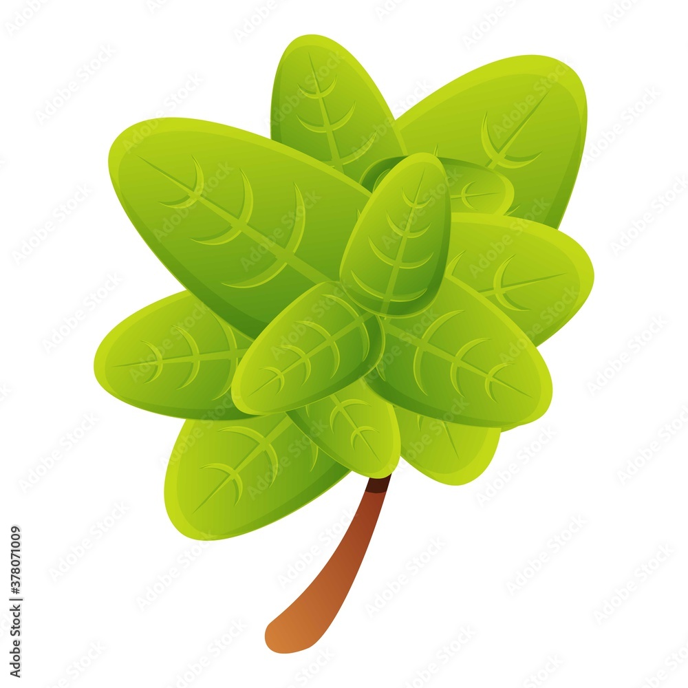 Aufkleber basil icon. cartoon of basil vector icon for web design isolated on white background