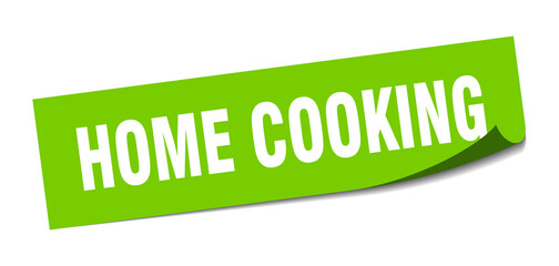 home cooking sticker. square isolated label sign. peeler