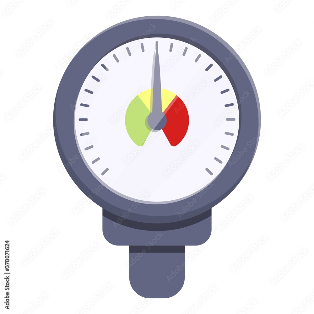 Aufkleber meter manometer icon. cartoon of meter manometer vector icon for web design isolated on white backgr