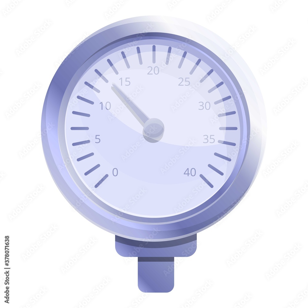 Poster reading manometer icon. cartoon of reading manometer vector icon for web design isolated on white ba