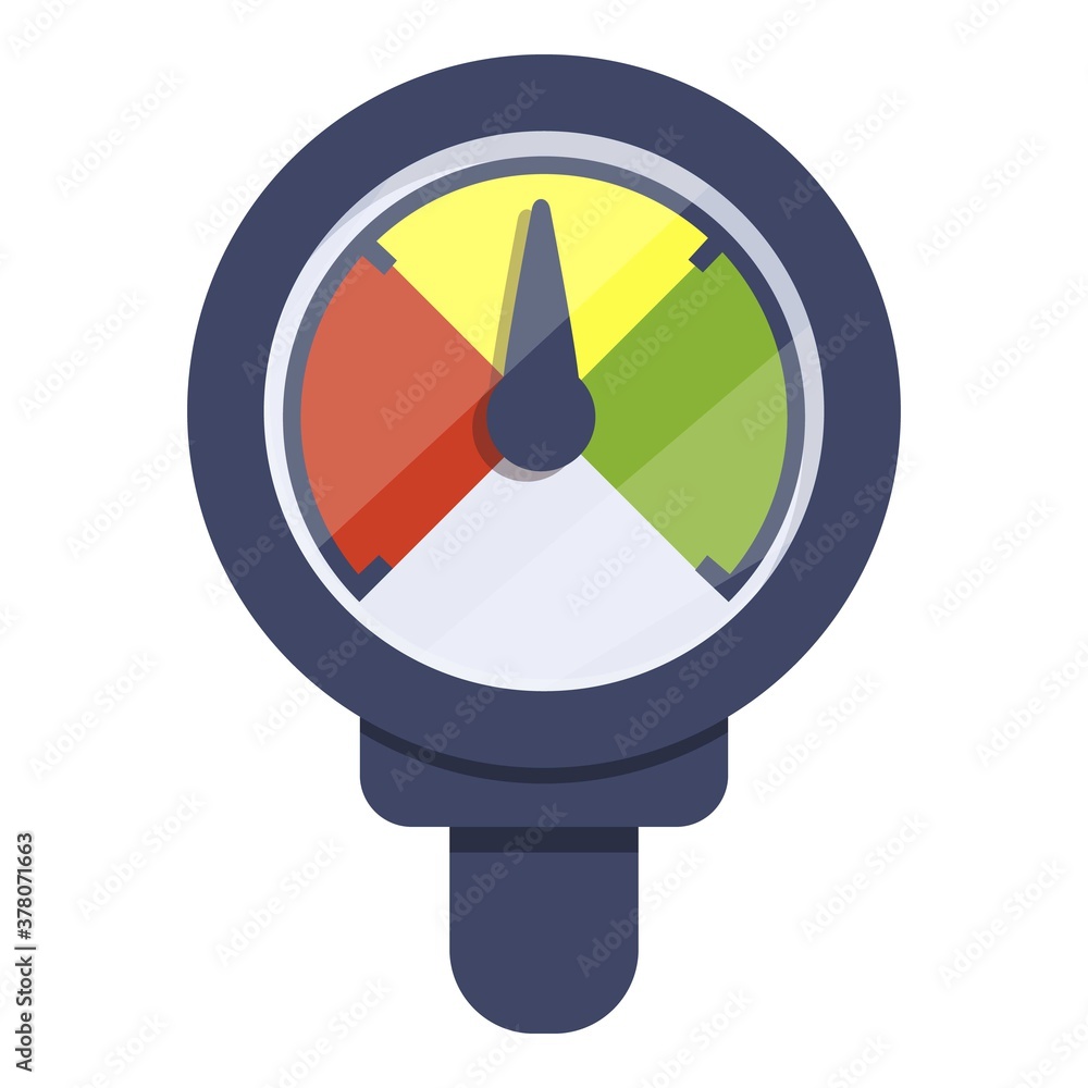 Poster sensor manometer icon. cartoon of sensor manometer vector icon for web design isolated on white back