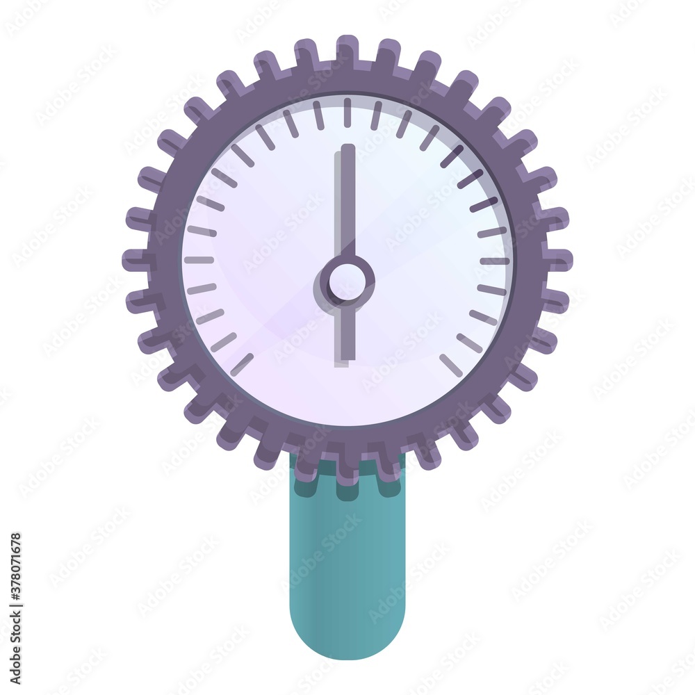 Poster machine manometer icon. cartoon of machine manometer vector icon for web design isolated on white ba
