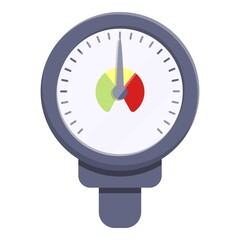 Meter manometer icon. Cartoon of meter manometer vector icon for web design isolated on white background